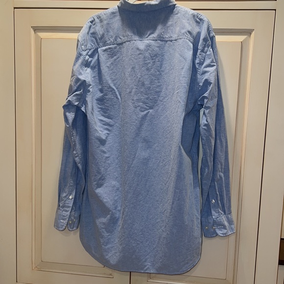 New blue mens “oxford cloth” shirt XL Tall - Picture 2 of 5